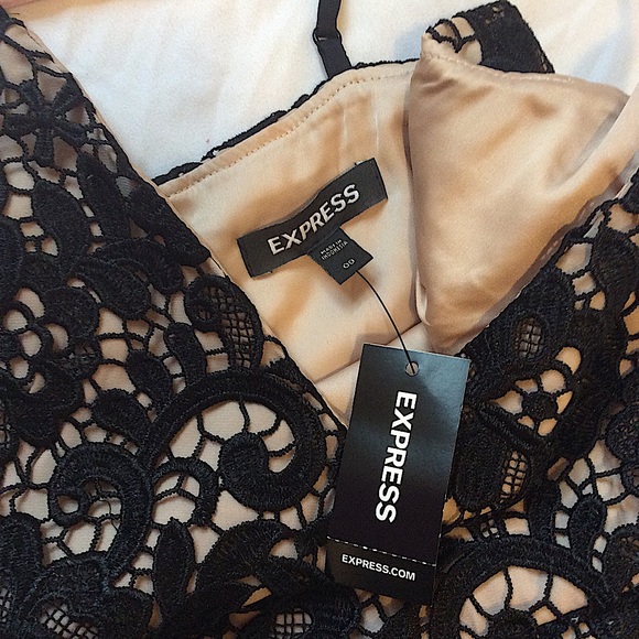 Express Lace Black Dress NWT - Picture 6 of 6